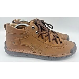 Mens Size 42 Fashion 5  1978 Hand Stiched Mictofiber Leather Ankle Boots
